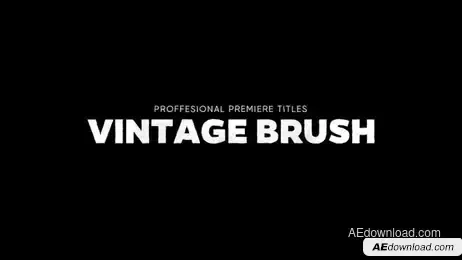 Titles Animator - Vintage Brush Freebies template preview