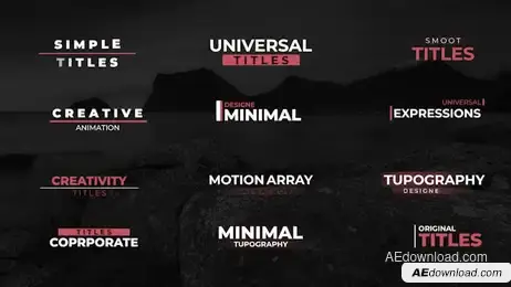 Titles V.2 Freebies template preview