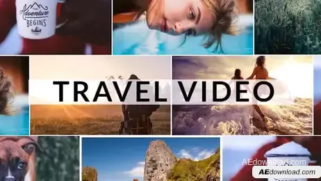 Travel Video Slideshow Freebies template preview