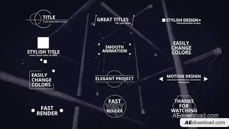 Trendy Glitch Titles Freebies template preview