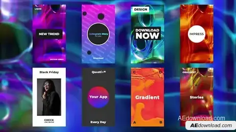 Trendy Stories Freebies template preview