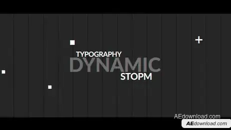 Typographic Dynamic Intro Freebies template preview