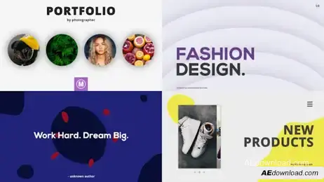 Typography Freebies template preview