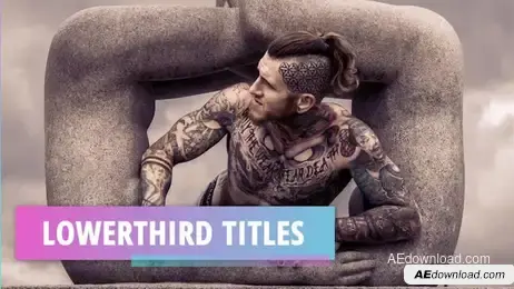 Typography Lower Thirds Freebies template preview