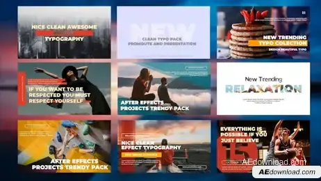 Typography - Modern V.2 Freebies template preview