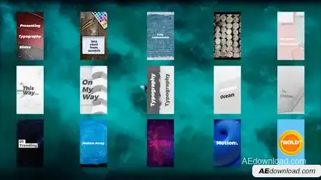 Typography Slides-Instagram Version Freebies template preview
