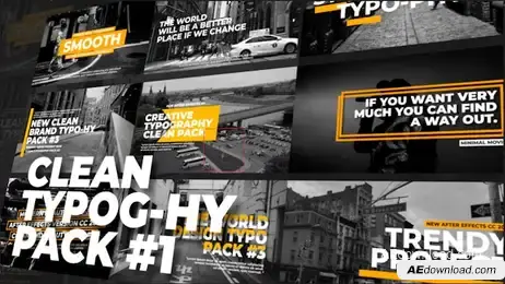 Typography Titles - Clean V1 Freebies template preview