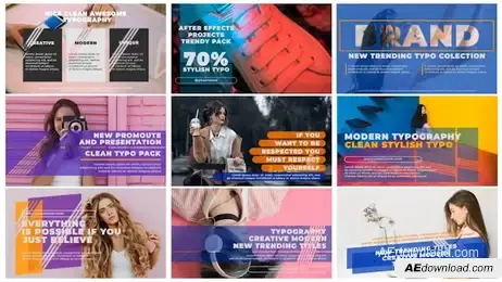 Typography - Ultramodern Freebies template preview