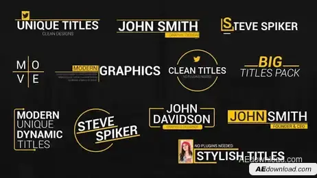 Unique Titles Freebies template preview