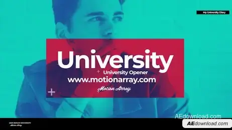 University Photo Opener V2 Freebies template preview
