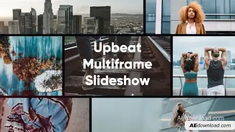 Upbeat Multiframe Intro Slideshow Freebies template preview