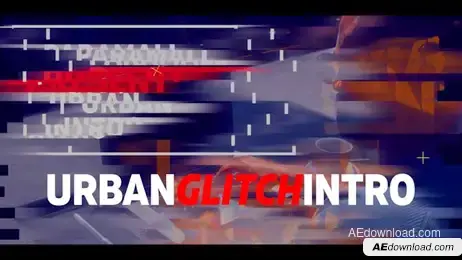 Urban Glitch Intro Freebies template preview