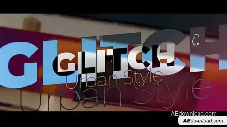 Urban Glitch Style Freebies template preview
