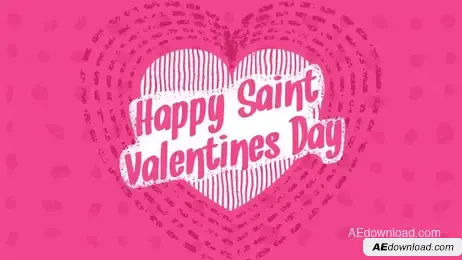 Valentine's Typography Freebies template preview