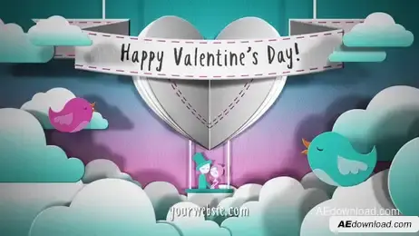 Valentines Day Card Freebies template preview