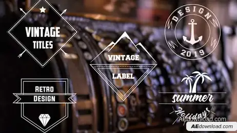 Vintage Titles Freebies template preview