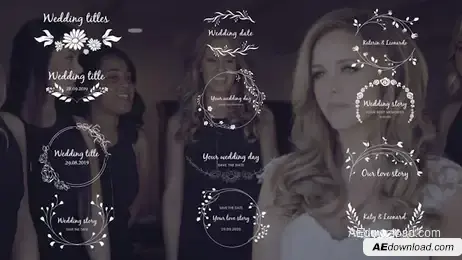 Wedding Titles 4k Freebies template preview