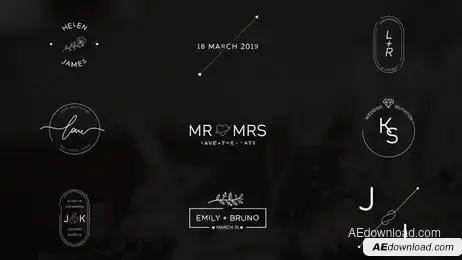 Wedding Titles V. 3 Freebies template preview