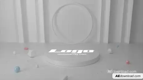 White Abstract Logo Freebies template preview