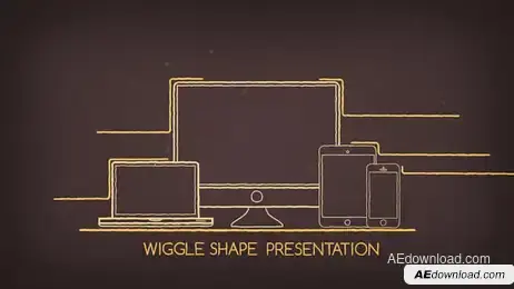 Wiggle Shape Presentation Freebies template preview