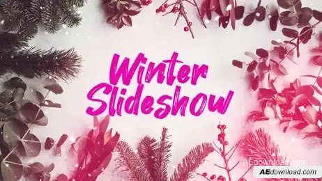 Winter Slideshow Freebies template preview
