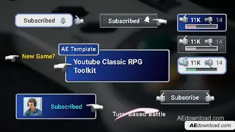 Youtube Classic RPG Toolkit Freebies template preview