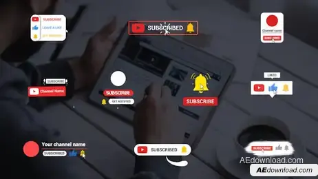 Youtube Lower Thirds Freebies template preview