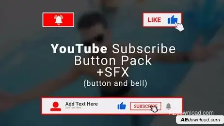 YouTube Subscribe And Like Notification Pack Freebies template preview