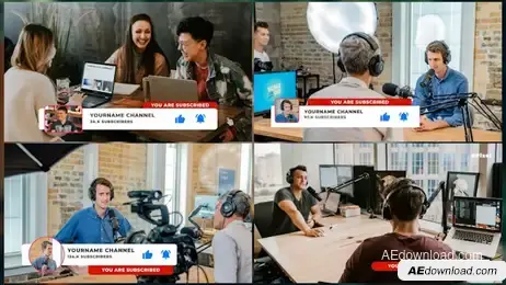 YouTube Subscribe V.1 Freebies template preview