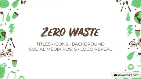 Zero Waste. Hand Drawn Pack Freebies template preview