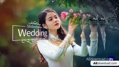 Dreamy Wedding Slideshow Premiere Pro template preview
