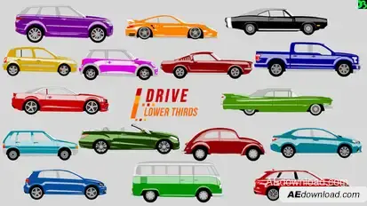 Drive Lower Thirds Video Displays template preview