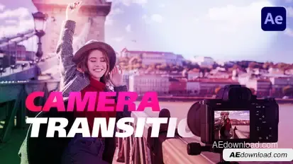 DSLR Camera Transition Video Displays template preview