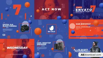 Dynamic Event Opener and Product Promo Video Displays template preview