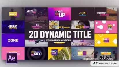 Dynamic Modern Titles I Backgrounds Video Displays template preview