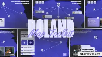 Dynamic Poland Map MOGRT Premiere Pro template preview