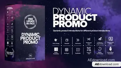 Dynamic Product Promo Video Displays template preview