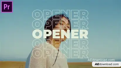 Dynamic Rhythmic Opener MOGRT for Premier Pro Premiere Pro template preview