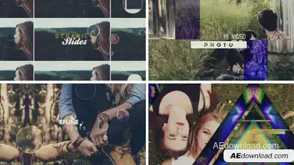 Dynamic Slides Video Displays template preview