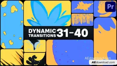 Dynamic Transitions for Premiere Pro Premiere Pro template preview