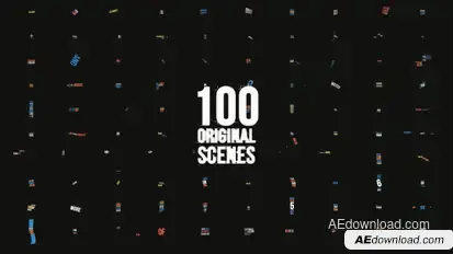 Dynamic Typography Pack [100 Titles] 4K 60 FPS Video Displays template preview