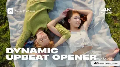 Dynamic Upbeat Opener | MOGRT Premiere Pro template preview