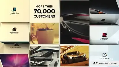 E-commerce Slideshow Video Displays template preview