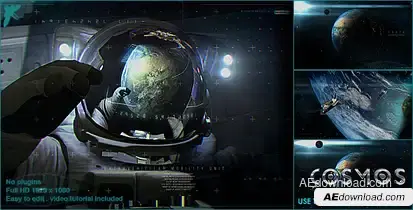 Earth Cosmo Logo Video Displays template preview