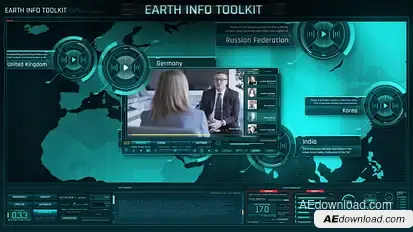 Earth Info Toolkit Video Displays template preview