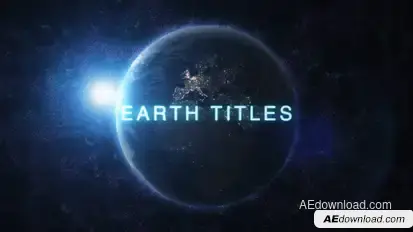 Earth Titles Video Displays template preview