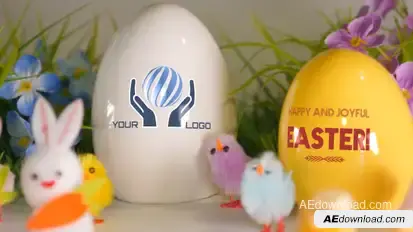 Easter Greetings - Digital Signage Easter template preview