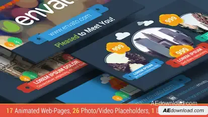 Ecommerce Website Price Presenter Video Displays template preview