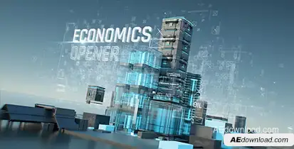 Economics Opener/ Business and Corporate Grow Intro/ HUD UI Breaking News/ Oil and Energy Ident Video Displays template preview
