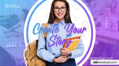 Education Blog Intro Premiere Pro template preview